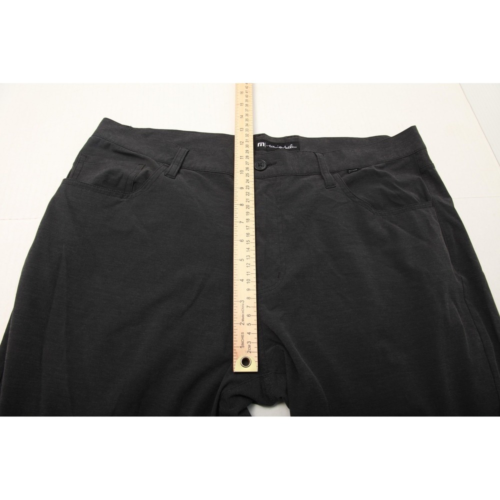 TravisMathew Pants Mens 38 Charcoal Grey 5-Pocket Performance Straight Leg - Picture 9 of 14